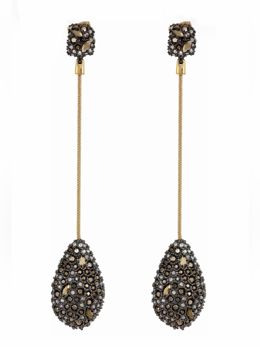 ALEXIS BITTAR Pave Teardrop Post Earrings